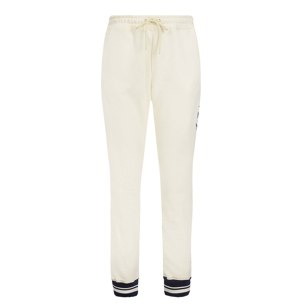 MLB TAMPA BAY RAYS RETRO CLASSIC WOMEN'S RIB SWEATPANT (EGGSHELL/ MIDNIGHT NAVY)