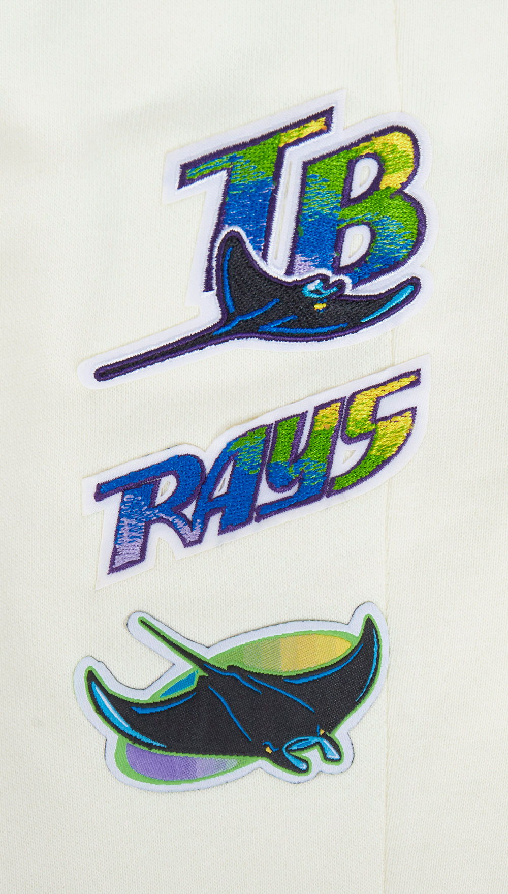 MLB TAMPA BAY RAYS RETRO CLASSIC PANTALON OUATÉ CÔTELÉ POUR FEMME (COQUILLE D'ŒUF/MARINE MINUIT)