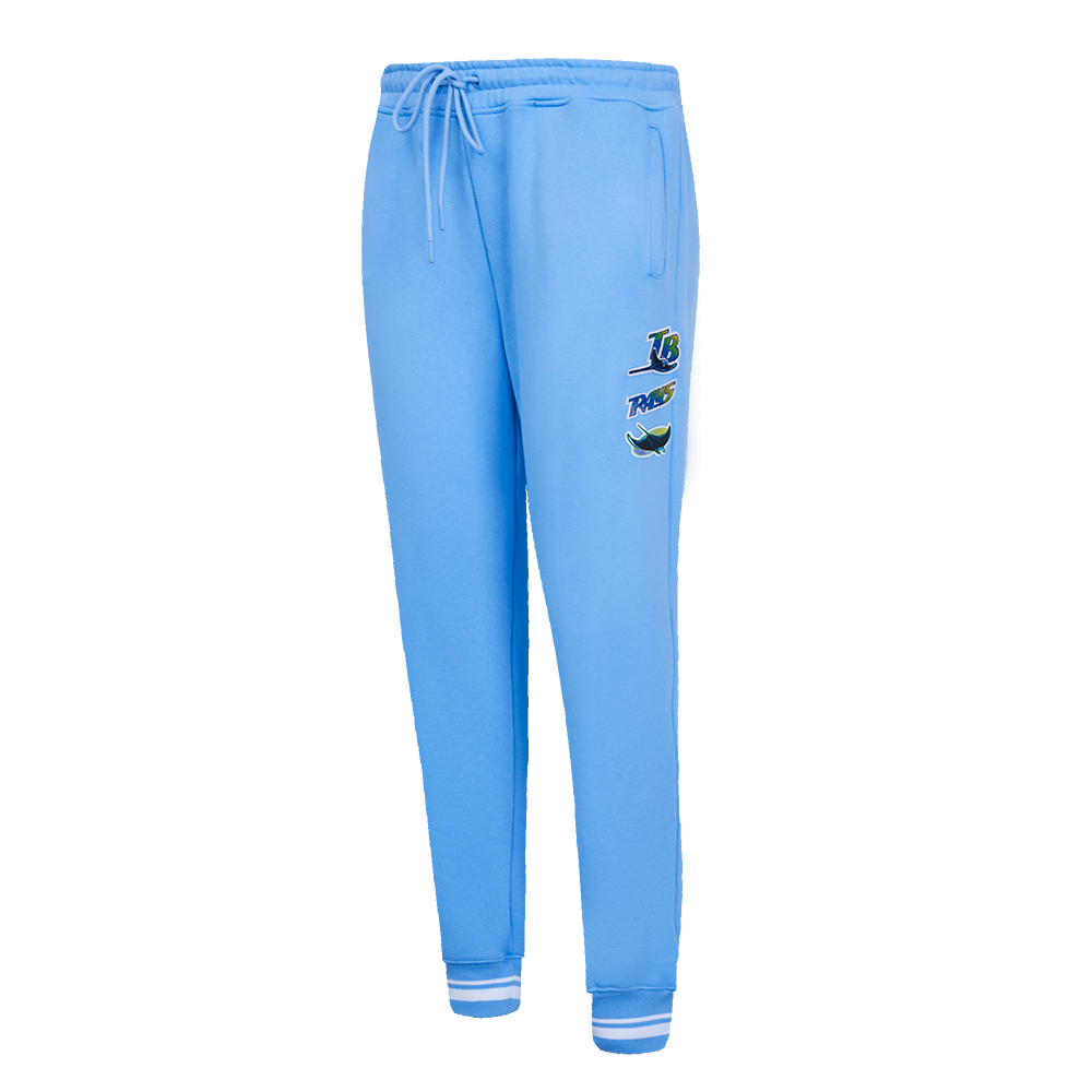 MLB TAMPA BAY RAYS RETRO CLASSIC PANTALON OUATÉ CÔTELÉ POUR FEMME (BLEU UNIVERSITÉ)