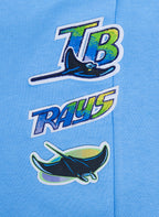 MLB TAMPA BAY RAYS RETRO CLASSIC PANTALON OUATÉ CÔTELÉ POUR FEMME (BLEU UNIVERSITÉ)
