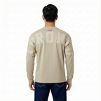 MLB TORONTO BLUE JAYS WINGSPAN MEN'S DROP SHOULDER LS TOP v2 (TAUPE)