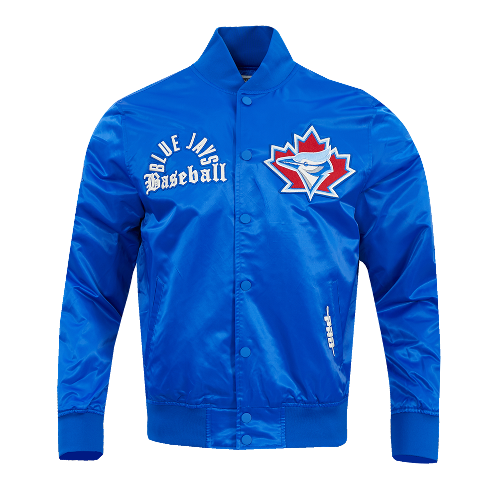 MLB TORONTO BLUE JAYS MODERN ORIGINALS MEN'S SATIN JACKET (ROYAL BLUE)