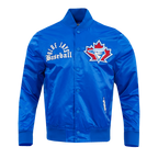MLB TORONTO BLUE JAYS MODERN ORIGINALS MEN'S SATIN JACKET (ROYAL BLUE)