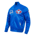 MLB TORONTO BLUE JAYS MODERN ORIGINALS MEN'S SATIN JACKET (ROYAL BLUE)