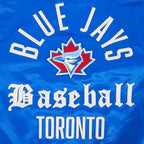 MLB TORONTO BLUE JAYS MODERN ORIGINALS MEN'S SATIN JACKET (ROYAL BLUE)