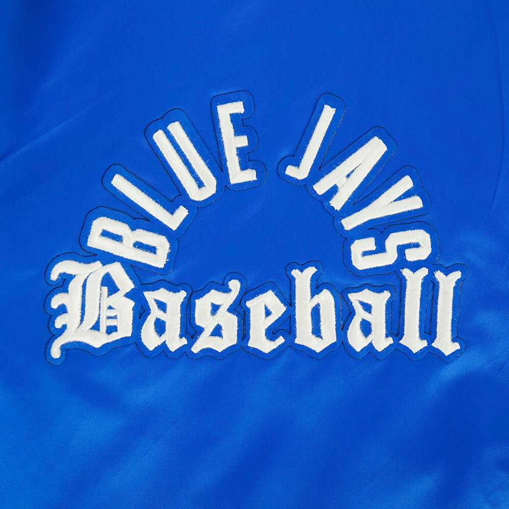 MLB TORONTO BLUE JAYS MODERN ORIGINALS MEN'S SATIN JACKET (ROYAL BLUE)