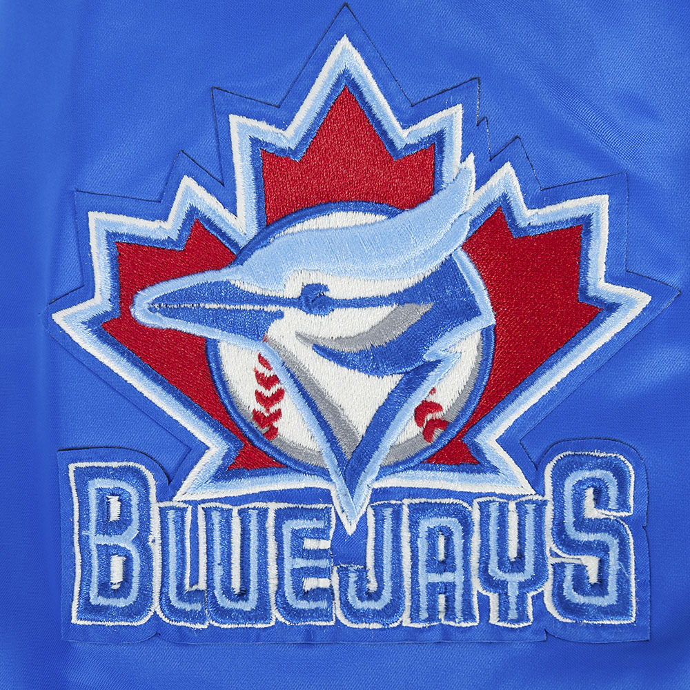 MLB TORONTO BLUE JAYS MODERN ORIGINALS MEN'S SATIN JACKET (ROYAL BLUE)