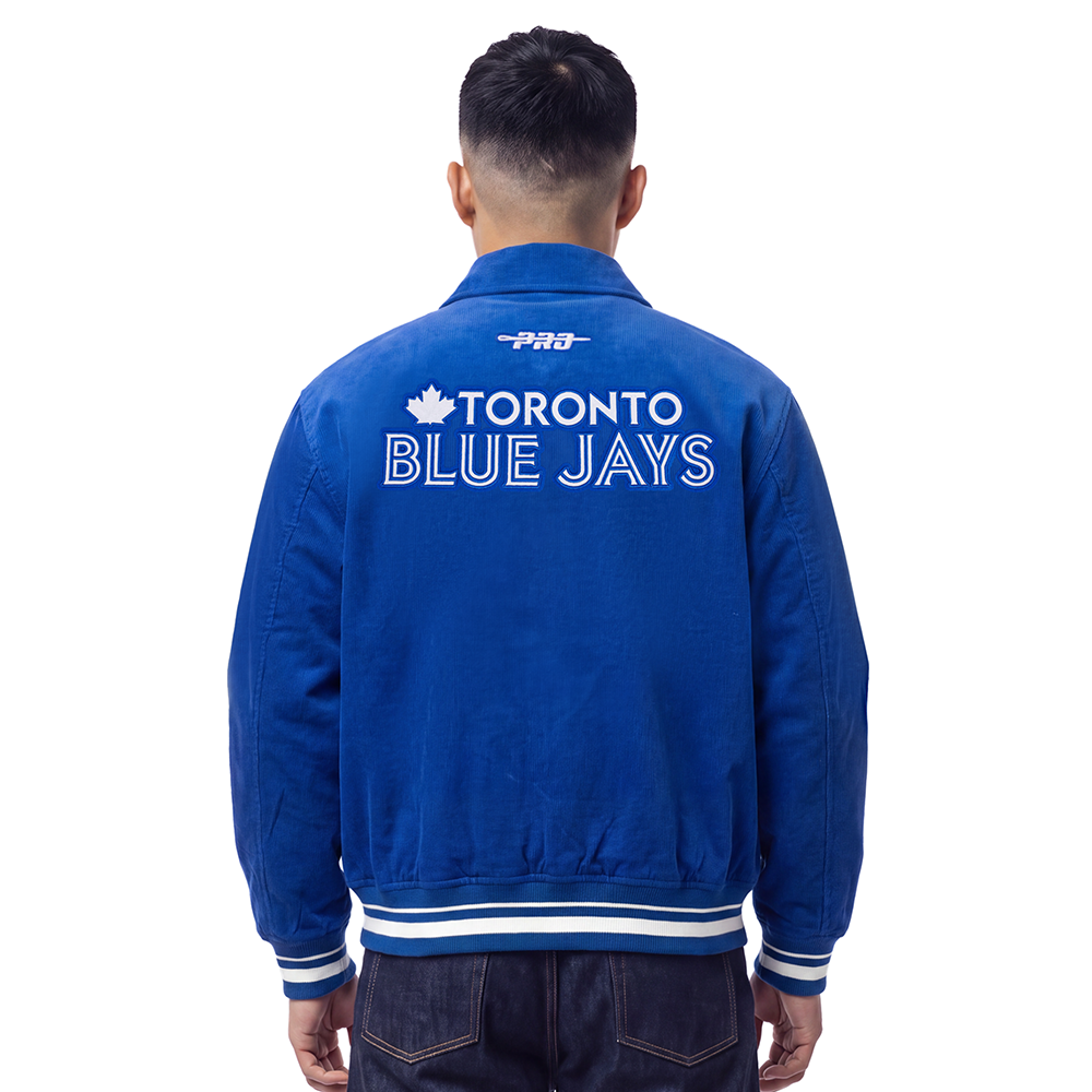 MLB TORONTO BLUE JAYS CLASSIC CORDUROY MEN'S COAT (ROYAL BLUE)