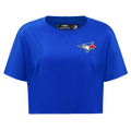 MLB TORONTO BLUE JAYS CLASSIC WOMEN'S SINGLE JERSEY BOXY TOP (ROYAL BLUE)