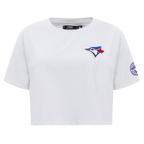 MLB TORONTO BLUE JAYS CLASSIC HAUT À COUPE CARRÉE POUR FEMME (BLANC)