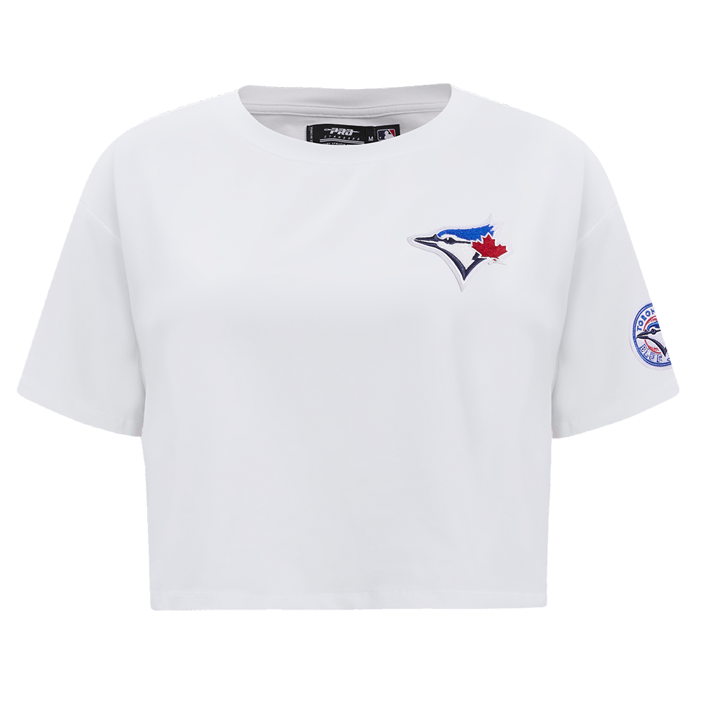 MLB TORONTO BLUE JAYS CLASSIC WOMEN'S W BOXY TOP (WHITE)