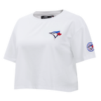 MLB TORONTO BLUE JAYS CLASSIC HAUT À COUPE CARRÉE POUR FEMME (BLANC)