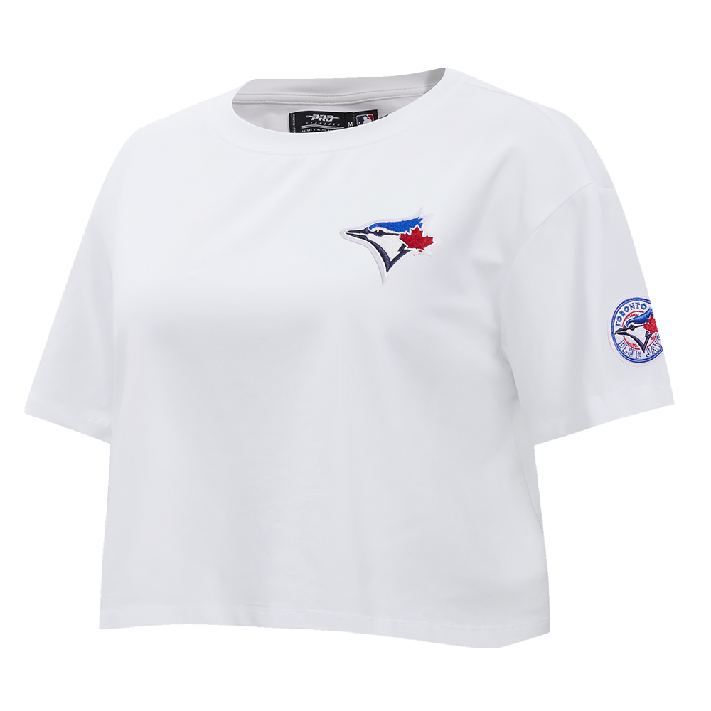 MLB TORONTO BLUE JAYS CLASSIC WOMEN'S W BOXY TOP (WHITE)