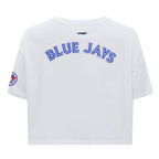 MLB TORONTO BLUE JAYS CLASSIC HAUT À COUPE CARRÉE POUR FEMME (BLANC)