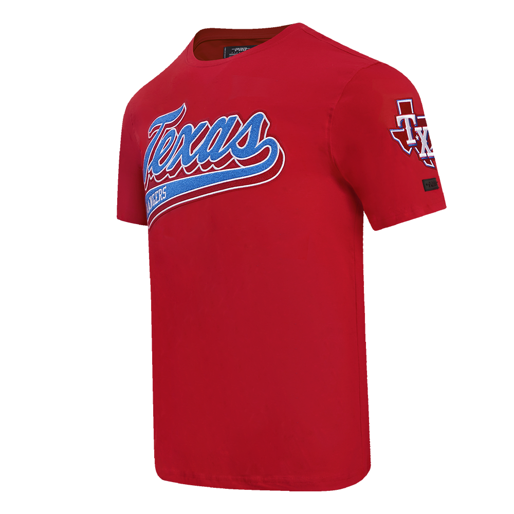 MLB TEXAS RANGERS SCRIPT TAIL HAUT EN JERSEY SIMPLE POUR HOMME (ROUGE)
