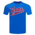 MLB TEXAS RANGERS SCRIPT TAIL HAUT EN JERSEY SIMPLE POUR HOMME (BLEU ROYAL)