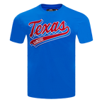 MLB TEXAS RANGERS SCRIPT TAIL HAUT EN JERSEY SIMPLE POUR HOMME (BLEU ROYAL)