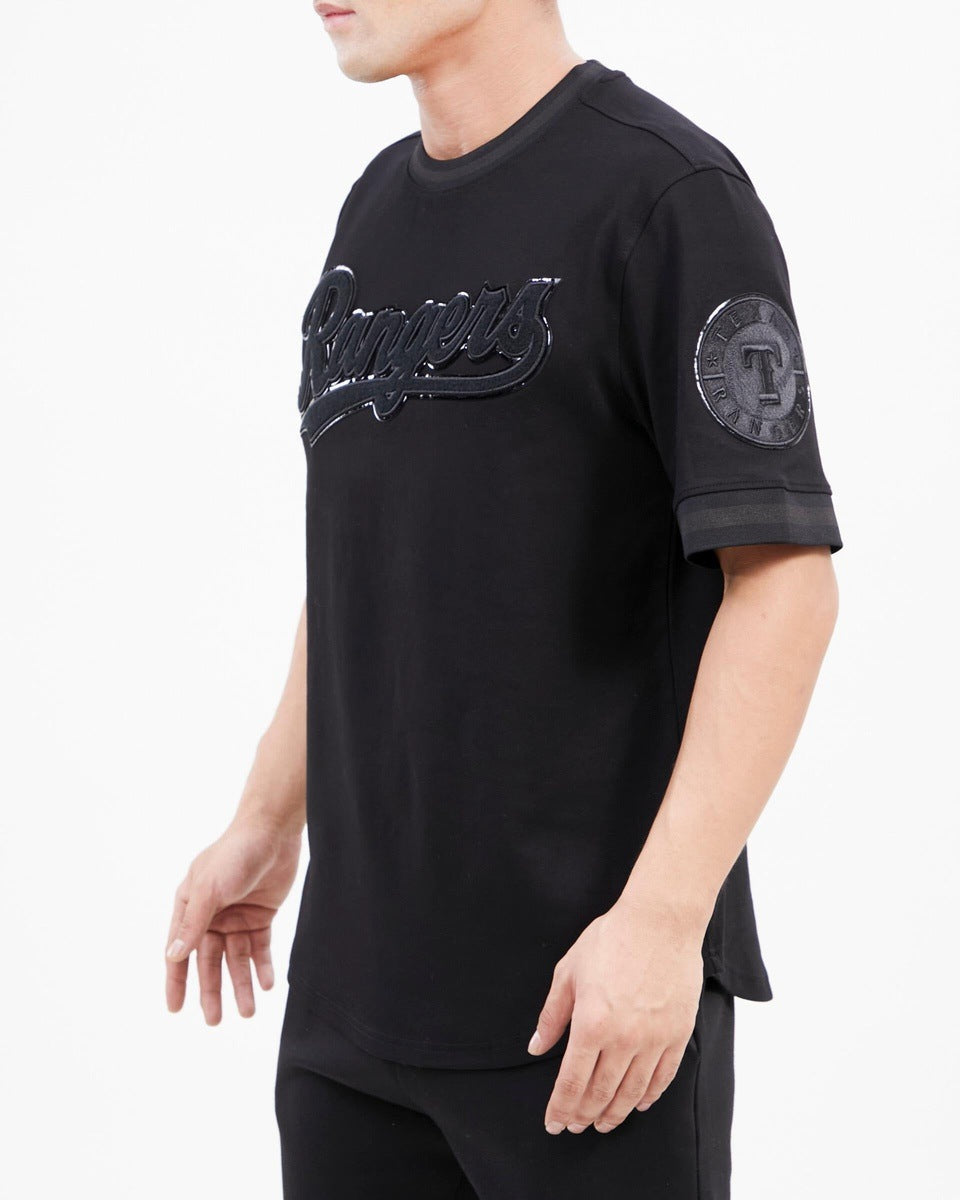 MLB TEXAS RANGERS TRIPLE BLACK MEN'S TOP (TRIPLE BLACK)