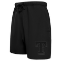 MLB TEXAS RANGERS NEUTRAL MEN'S  MEN'S FLC SHORT (BLACK)