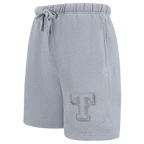 MLB TEXAS RANGERS NEUTRAL SHORT EN MOLLETON POUR HOMME POUR HOMME (GRIS CHINÉ FONCÉ)