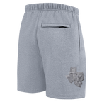 MLB TEXAS RANGERS NEUTRAL SHORT EN MOLLETON POUR HOMME POUR HOMME (GRIS CHINÉ FONCÉ)