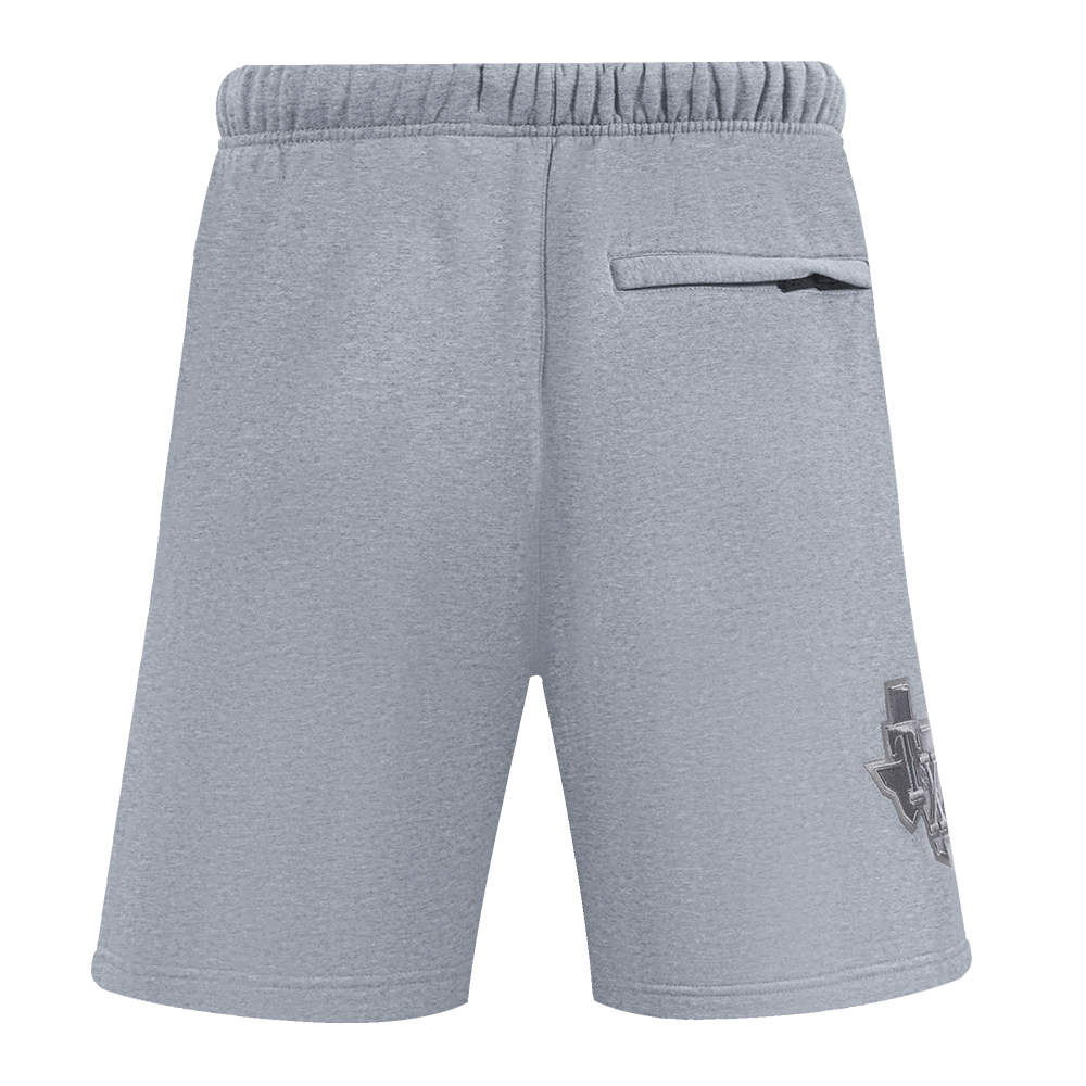 MLB TEXAS RANGERS NEUTRAL SHORT EN MOLLETON POUR HOMME POUR HOMME (GRIS CHINÉ FONCÉ)