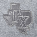MLB TEXAS RANGERS NEUTRAL SHORT EN MOLLETON POUR HOMME POUR HOMME (GRIS CHINÉ FONCÉ)