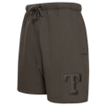 MLB TEXAS RANGERS NEUTRAL MEN'S  MEN'S FLC SHORT (DARK TAUPE)