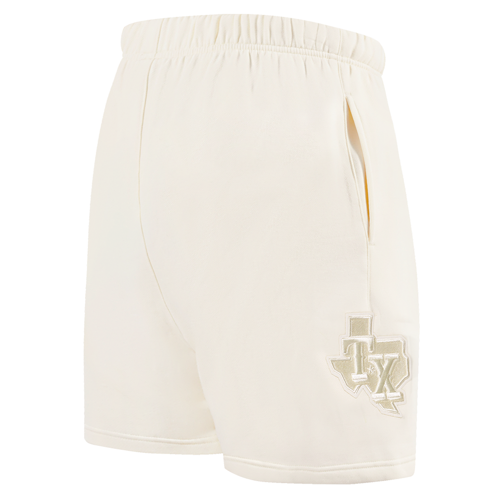 MLB TEXAS RANGERS NEUTRAL MEN'S  MEN'S FLC SHORT (EGGSHELL)