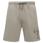 MLB TEXAS RANGERS NEUTRAL MEN'S  MEN'S FLC SHORT (TAUPE)