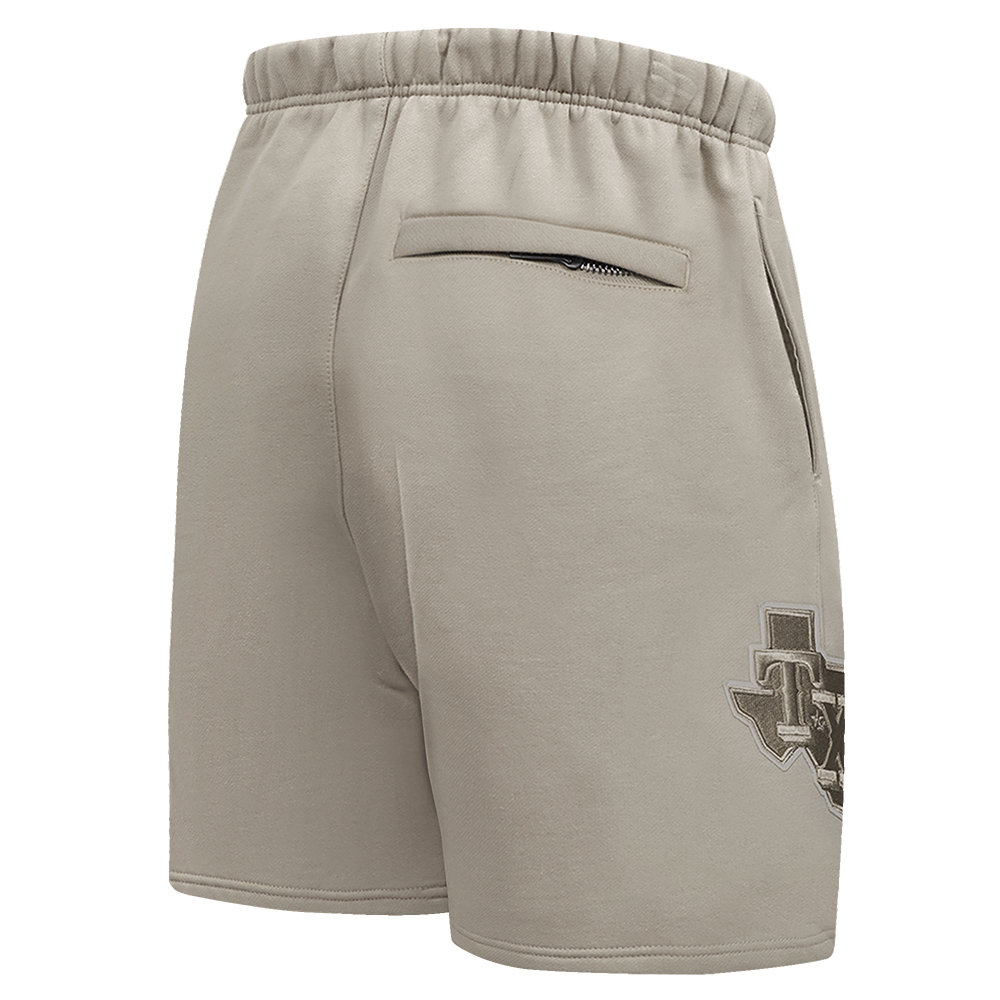 MLB TEXAS RANGERS NEUTRAL MEN'S  MEN'S FLC SHORT (TAUPE)