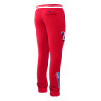 MLB TEXAS RANGERS SCRIPT TAIL PANTALON OUATÉ EN MOLLETON CÔTELÉ POUR HOMME (ROUGE)