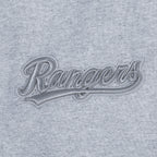 MLB TEXAS RANGERS NEUTRAL MEN'S  DROP SHOULDER FLC PO HOODIE (DARK HEATHER GRAY)