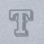 MLB TEXAS RANGERS NEUTRAL MEN'S  DROP SHOULDER FLC PO HOODIE (DARK HEATHER GRAY)