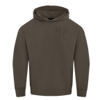 MLB TEXAS RANGERS NEUTRAL MEN'S  DROP SHOULDER FLC PO HOODIE (DARK TAUPE)