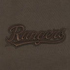 MLB TEXAS RANGERS NEUTRAL MEN'S  DROP SHOULDER FLC PO HOODIE (DARK TAUPE)