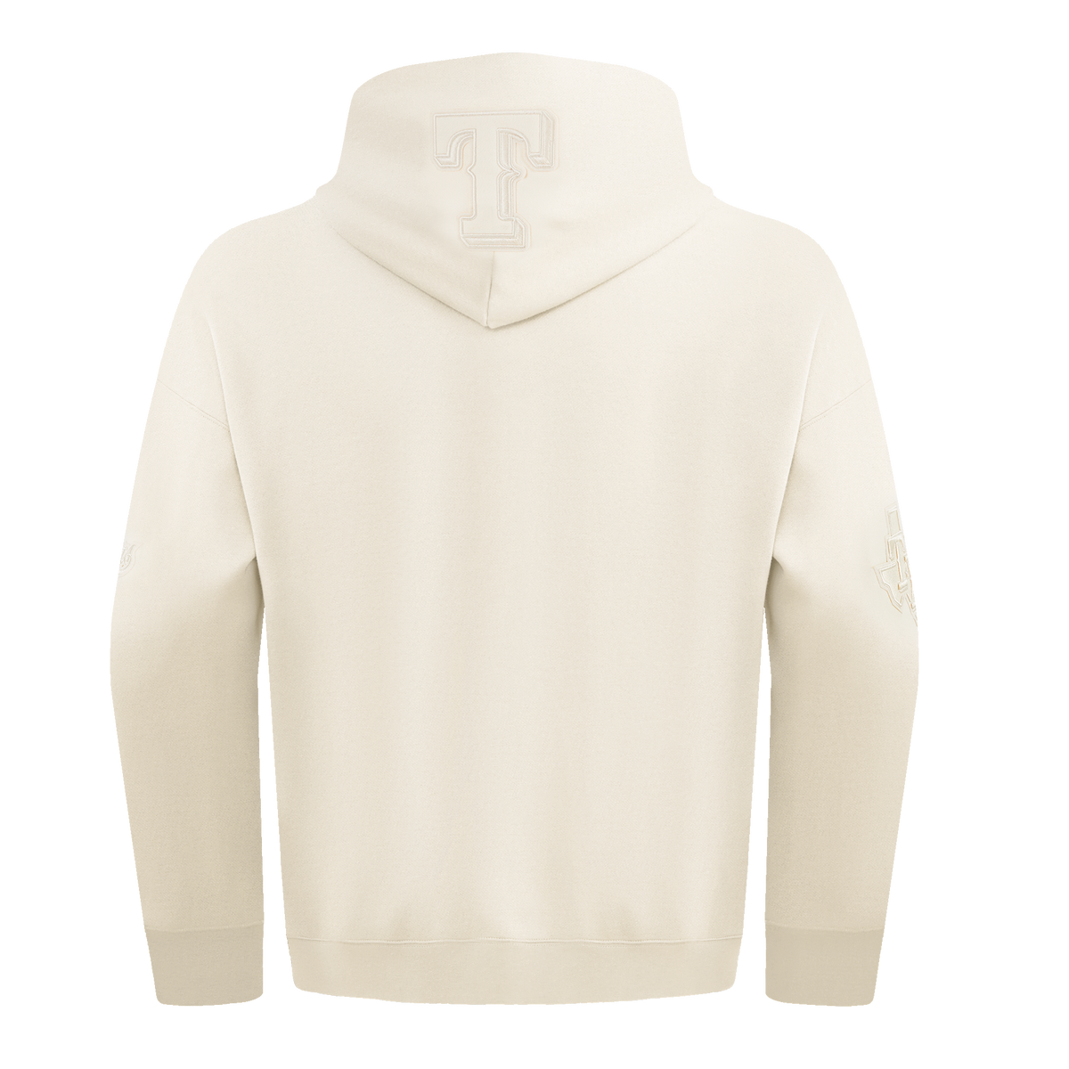 MLB TEXAS RANGERS NEUTRAL MEN'S  DROP SHOULDER FLC PO HOODIE (EGGSHELL)