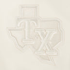 MLB TEXAS RANGERS NEUTRAL MEN'S  DROP SHOULDER FLC PO HOODIE (EGGSHELL)