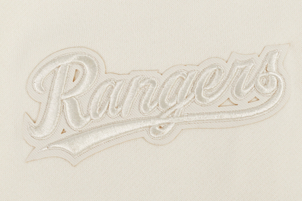 MLB TEXAS RANGERS NEUTRAL MEN'S  DROP SHOULDER FLC PO HOODIE (EGGSHELL)