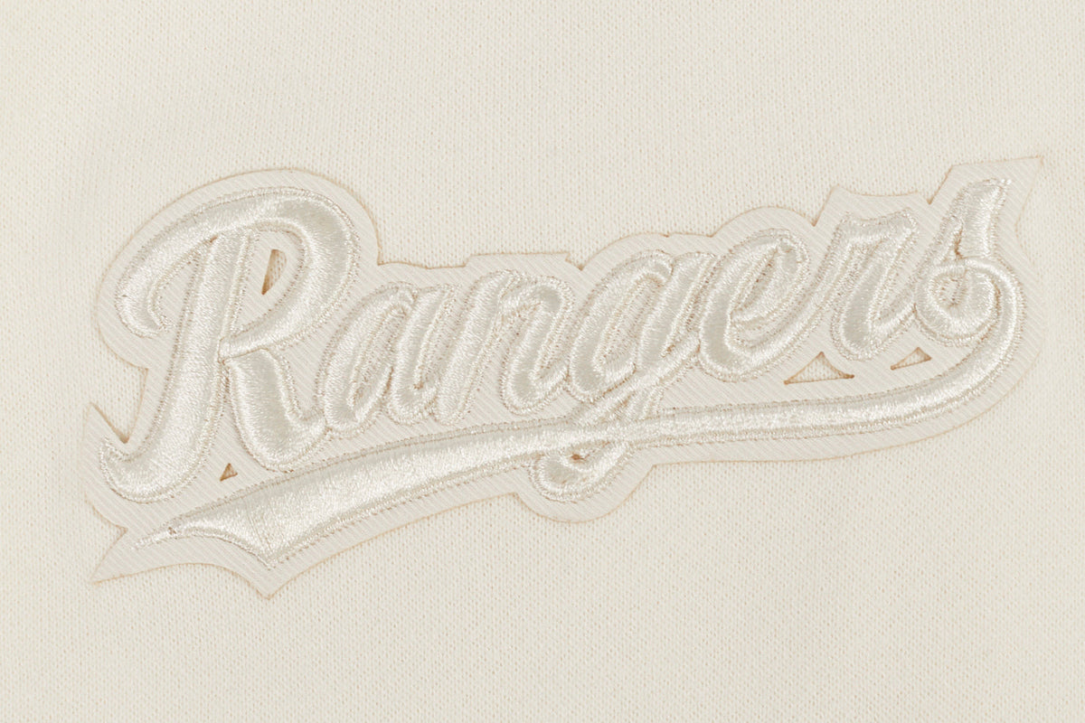 MLB TEXAS RANGERS NEUTRAL MEN'S  DROP SHOULDER FLC PO HOODIE (EGGSHELL)