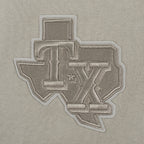 MLB TEXAS RANGERS NEUTRAL CHANDAIL À CAPUCHON EN MOLLETON À ÉPAULES TOMBANTES POUR HOMME (TAUPE)