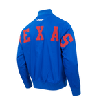 MLB TEXAS RANGERS WINGSPAN BLOUSON EN SERGÉ V2 POUR HOMME (BLEU ROYAL)