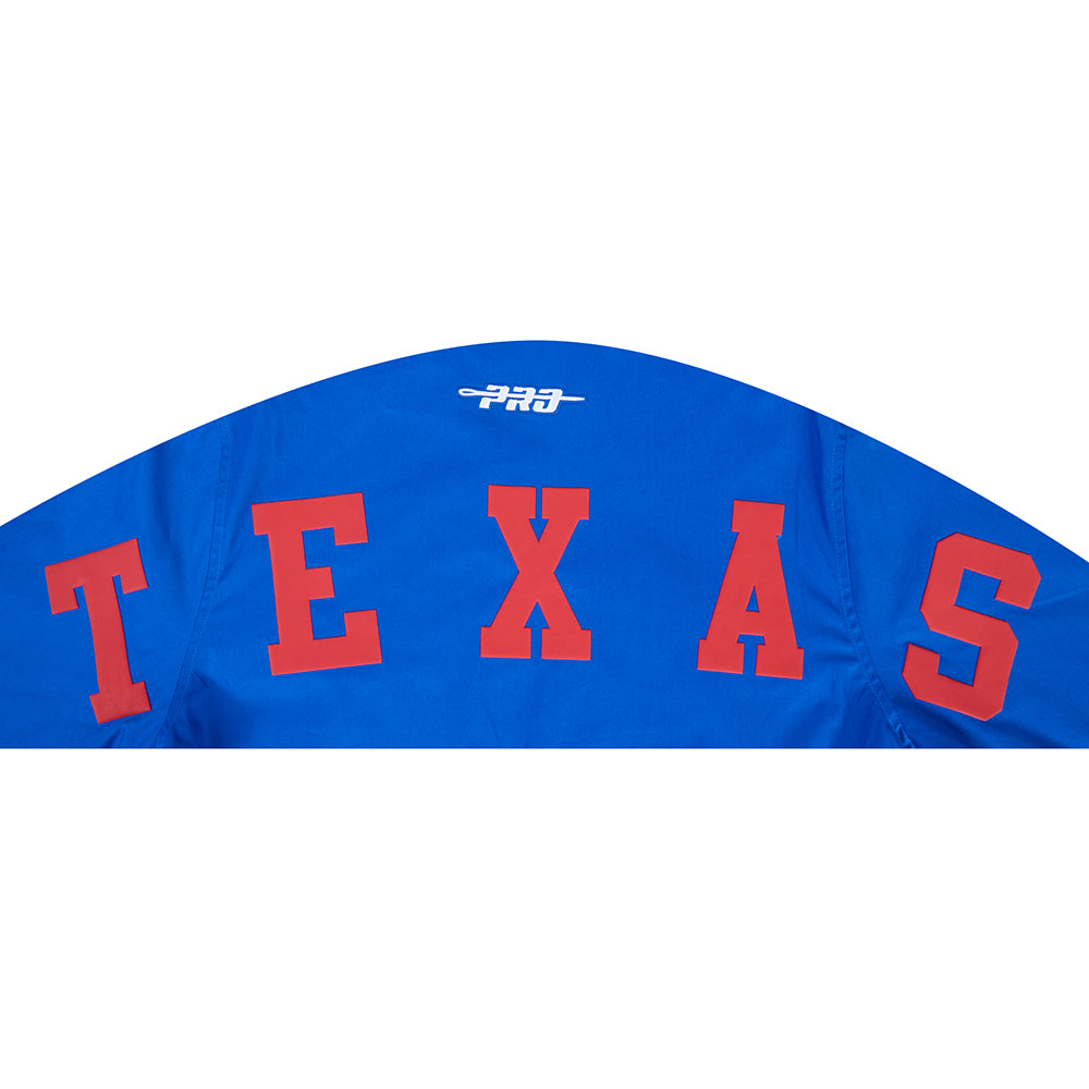 MLB TEXAS RANGERS WINGSPAN BLOUSON EN SERGÉ V2 POUR HOMME (BLEU ROYAL)