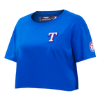 MLB TEXAS RANGERS CLASSIC HAUT À COUPE CARRÉE POUR FEMME (BLEU ROYAL)
