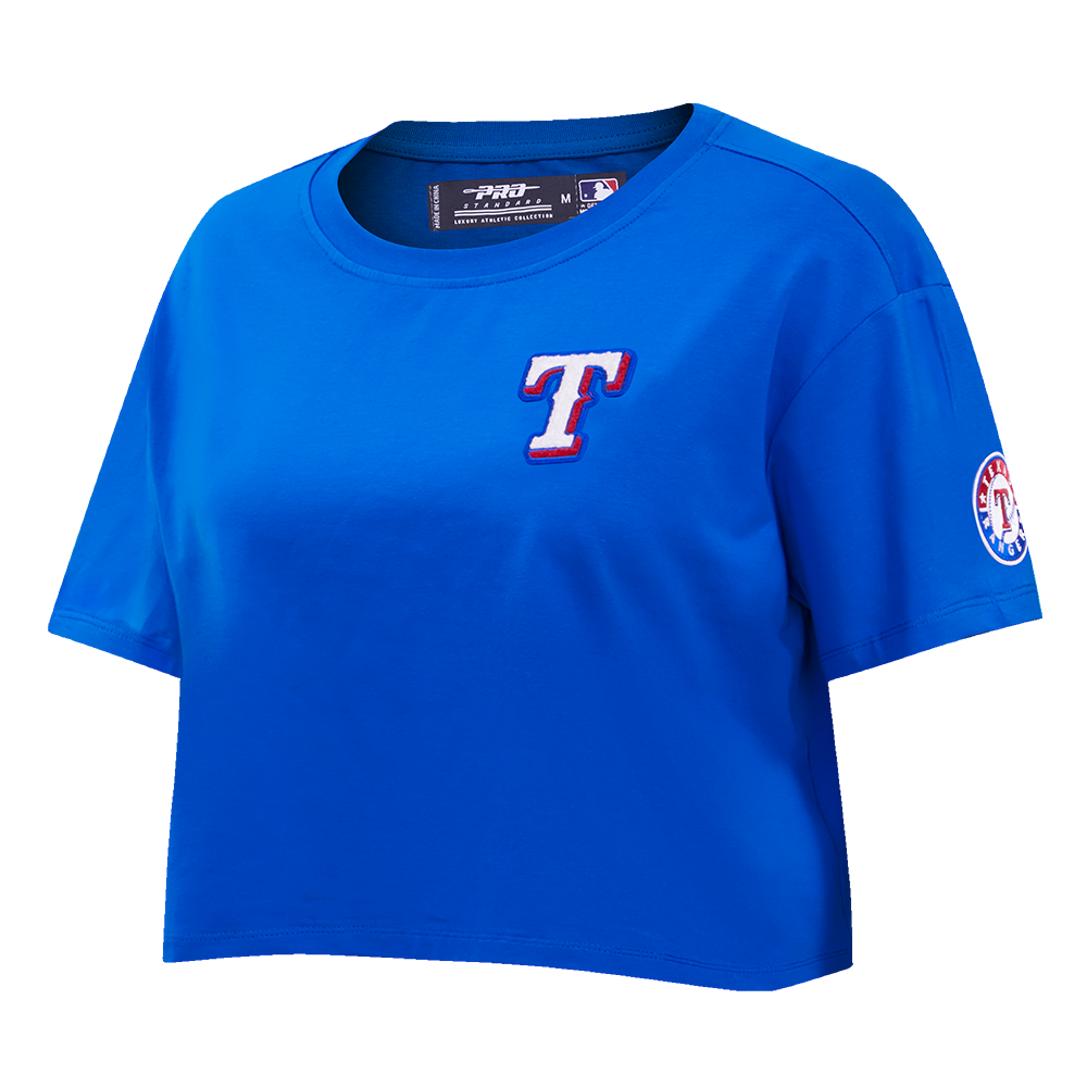MLB TEXAS RANGERS CLASSIC WOMEN'S BOXY TOP (ROYAL BLUE)