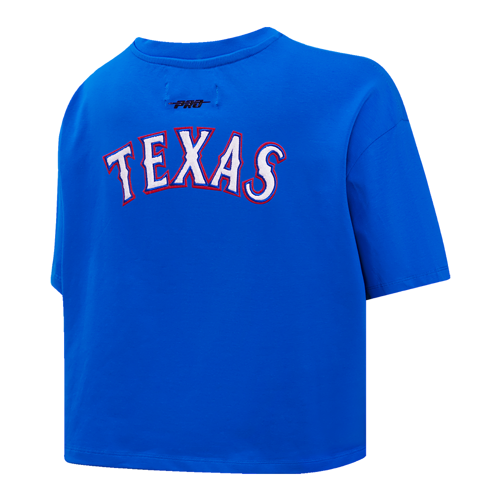 MLB TEXAS RANGERS CLASSIC HAUT À COUPE CARRÉE POUR FEMME (BLEU ROYAL)