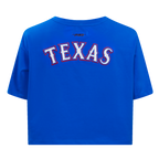 MLB TEXAS RANGERS CLASSIC HAUT À COUPE CARRÉE POUR FEMME (BLEU ROYAL)