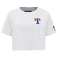 MLB TEXAS RANGERS CLASSIC HAUT À COUPE CARRÉE POUR FEMME (BLANC)