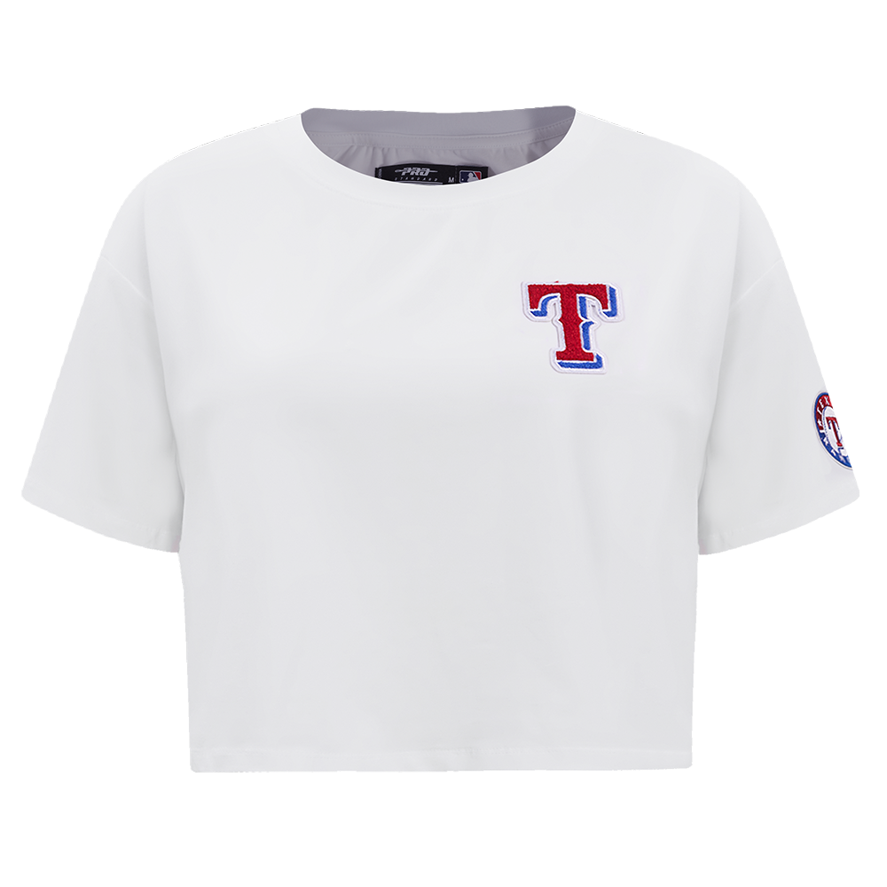 MLB TEXAS RANGERS CLASSIC HAUT À COUPE CARRÉE POUR FEMME (BLANC)