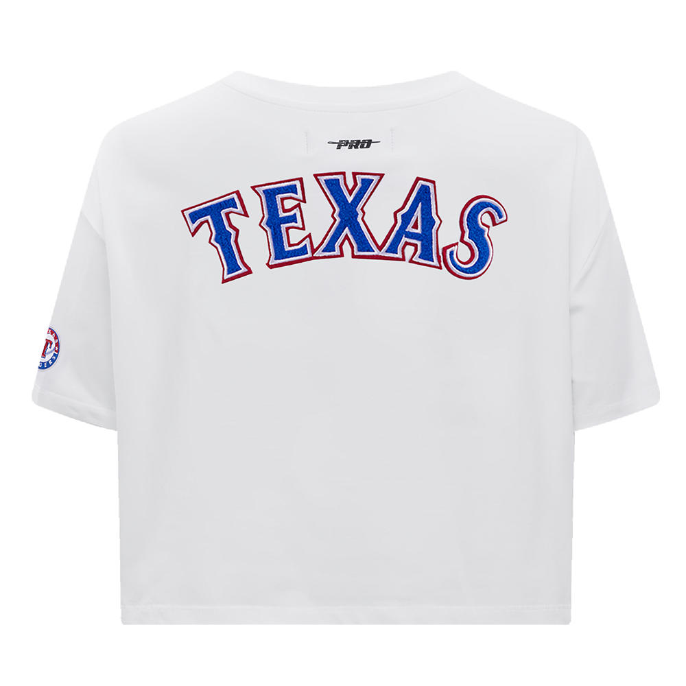 MLB TEXAS RANGERS CLASSIC HAUT À COUPE CARRÉE POUR FEMME (BLANC)